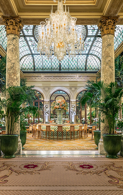Savor afternoon tea or evening cocktails at The Palm Court