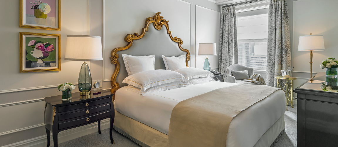 Luxury guest room accommodations at The Plaza for family celebrations